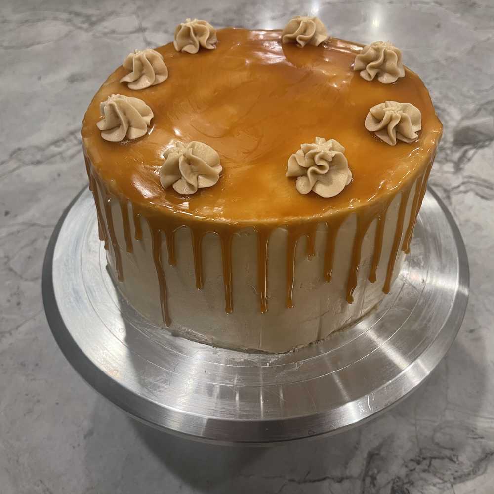 Caramel Apple Drip Cake