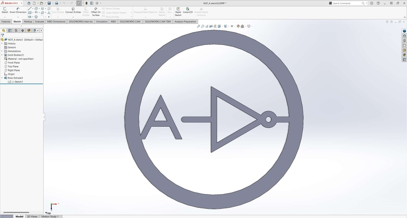 Cake stencil CAD drawing